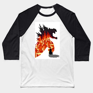 Godzilla 2000 Baseball T-Shirt